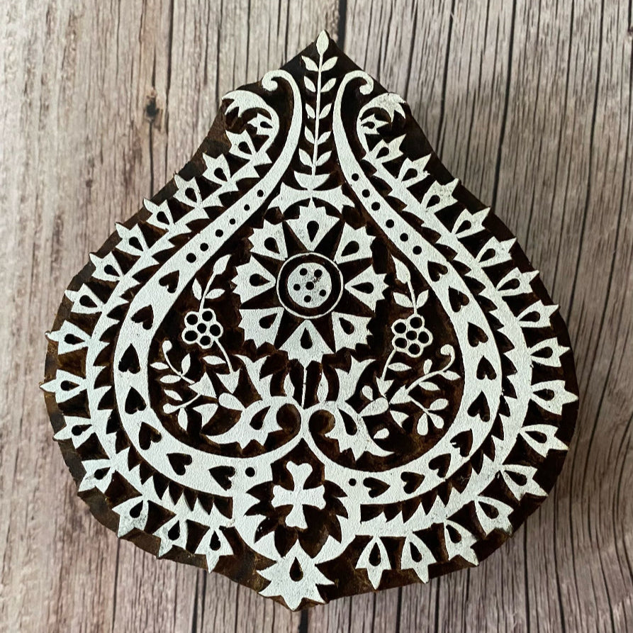 Large Intricate Wooden Block