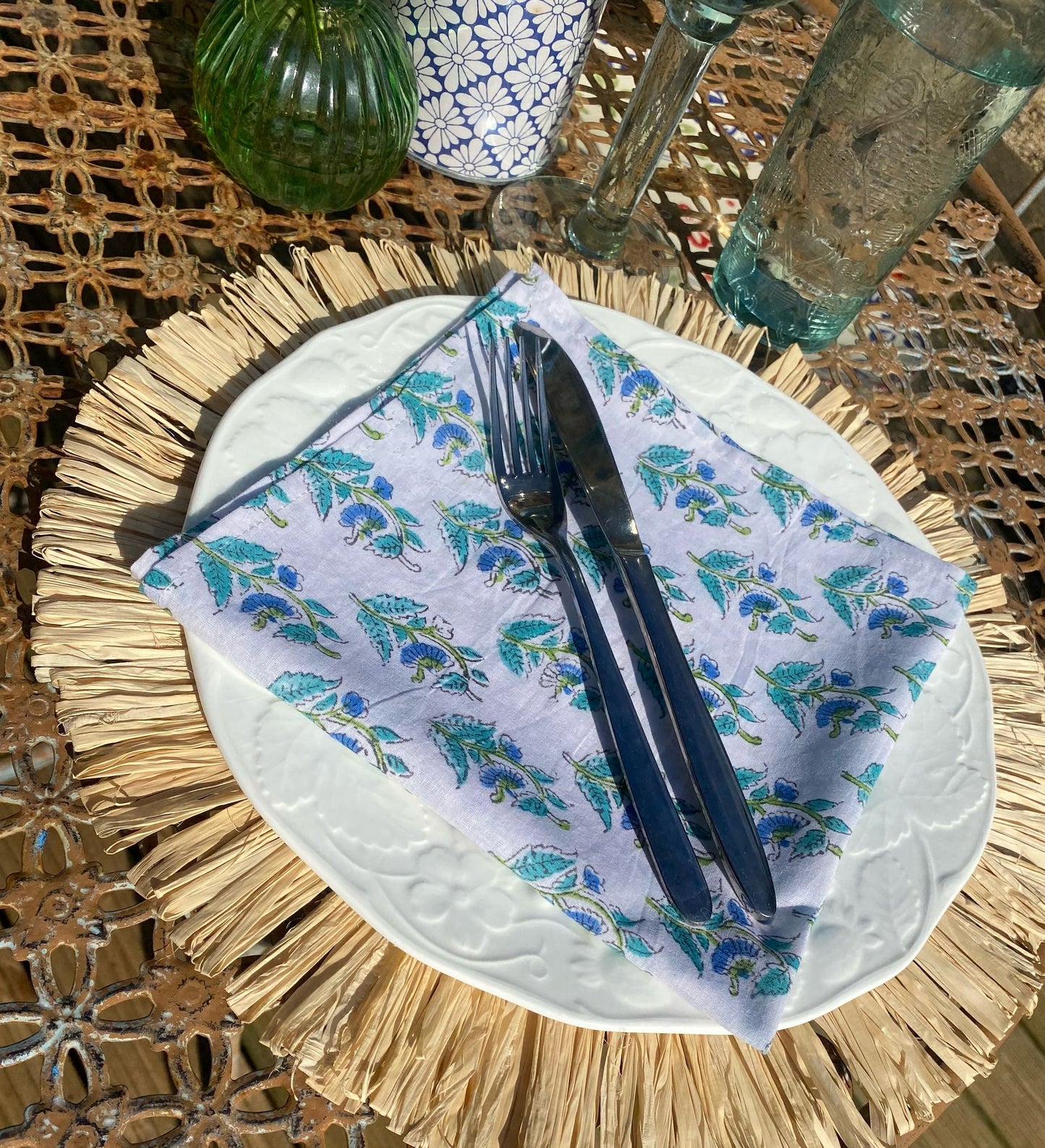 Block Printed Napkin - Jalhar