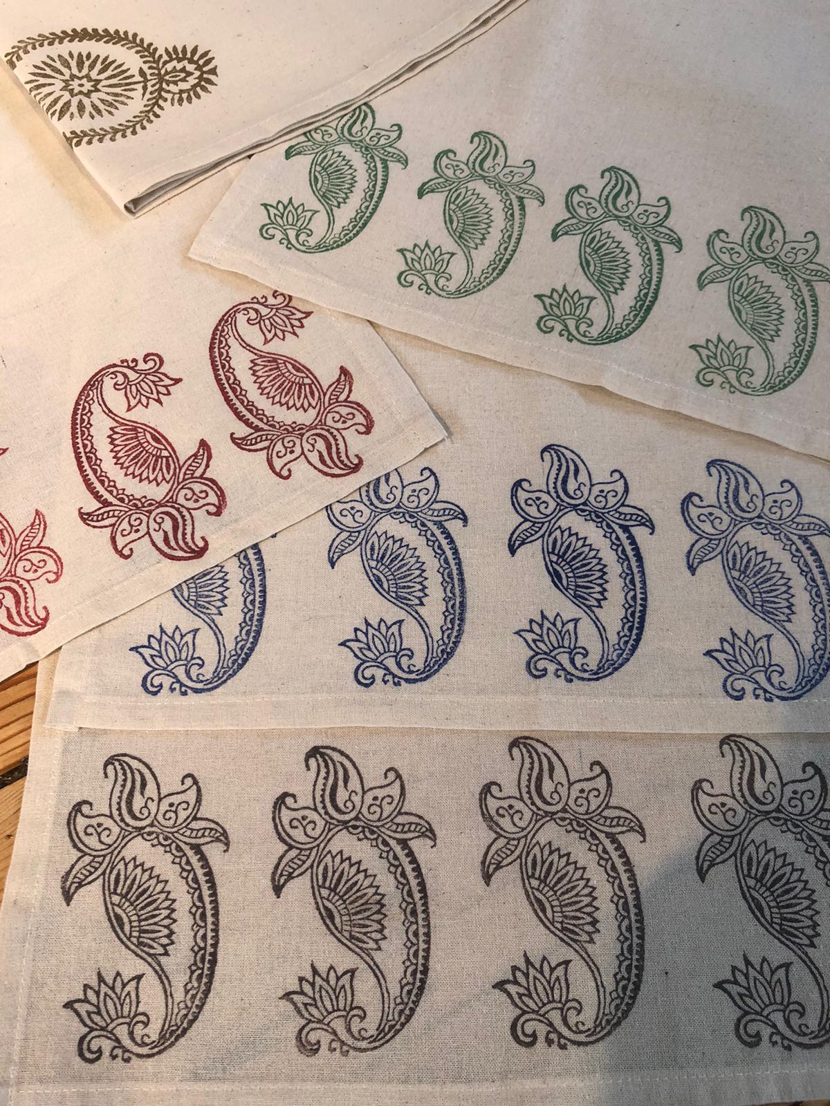 Indian Block Printing Workshop - Saturday 6th June 2026 - 10.30am - 12.45pm - The Hay Barn, Brocas Farm, Lower Froyle GU34 4NA