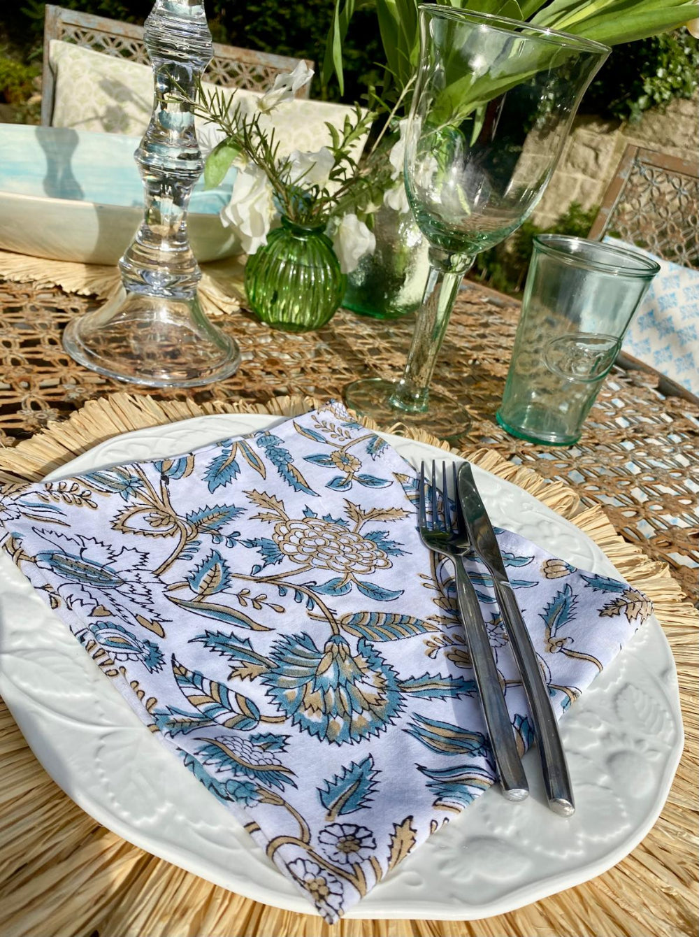 Block Printed Napkin - Jalpatra