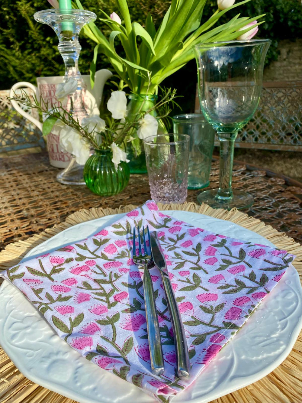 block print napkin
