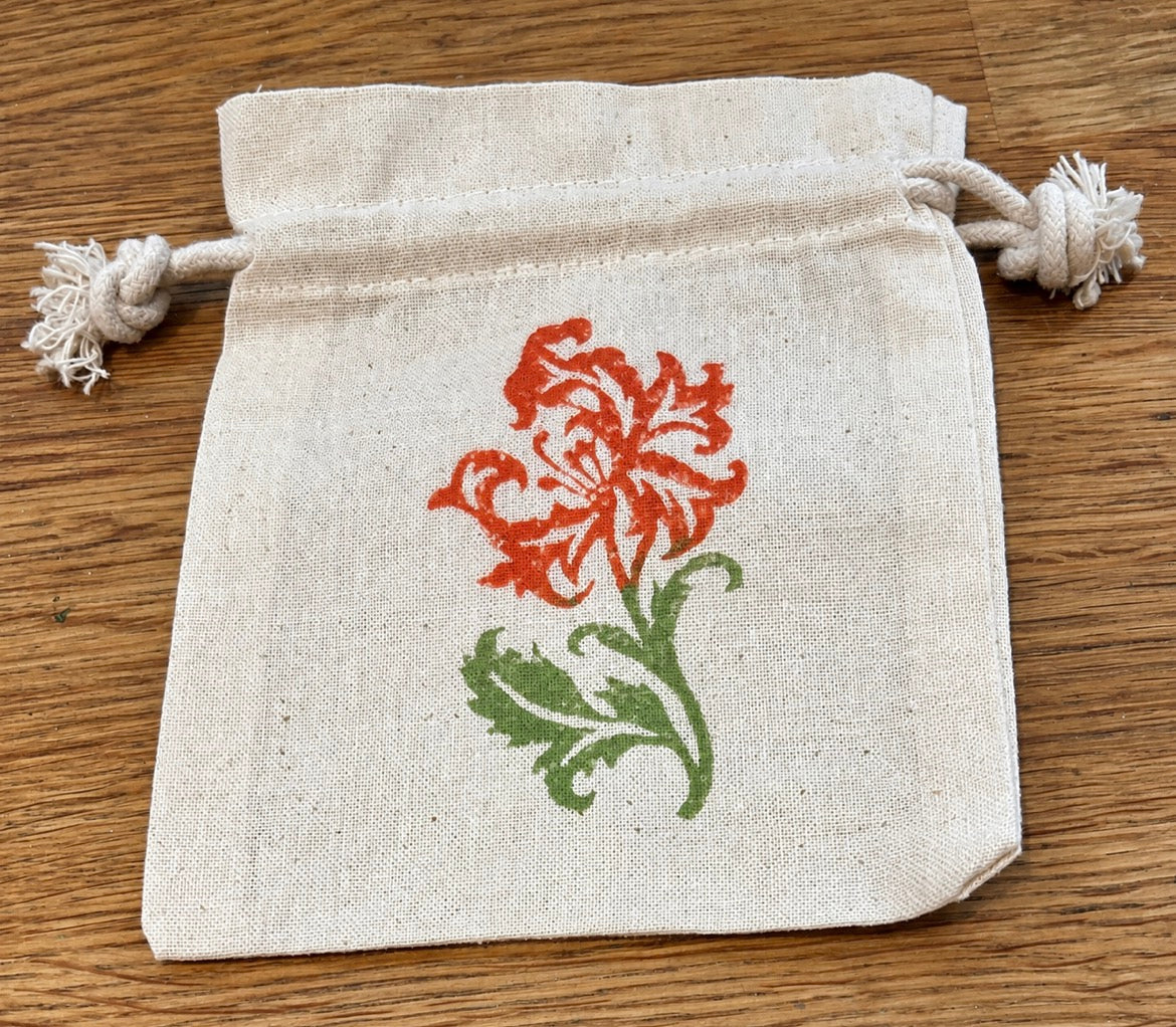 William Morris Inspired Flower Block