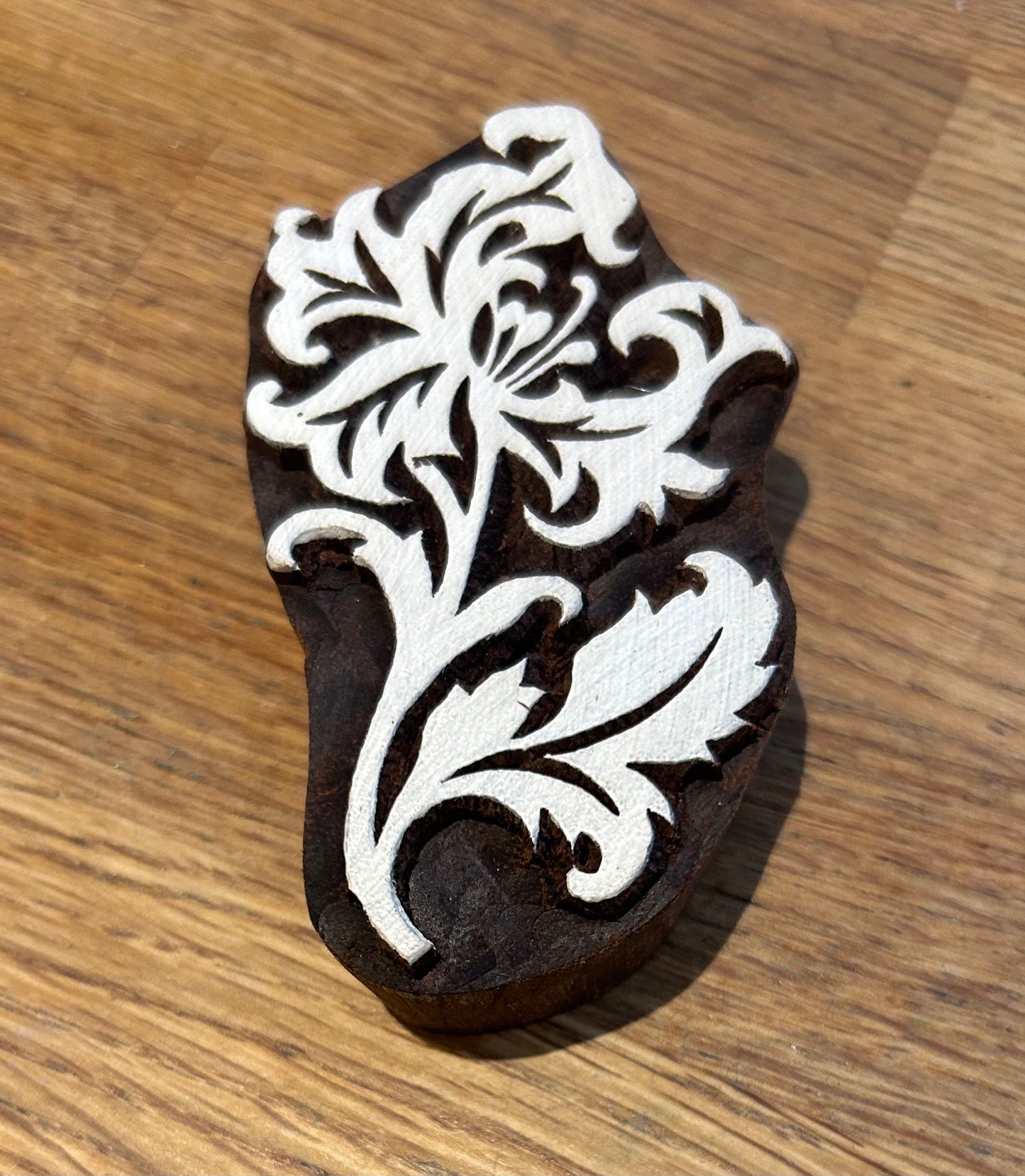William Morris Inspired Flower Block