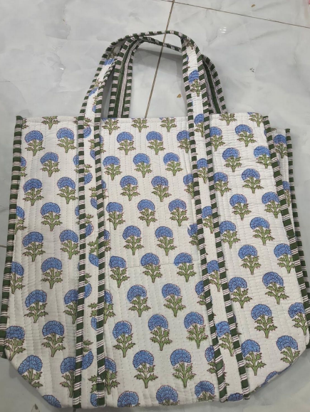 tote bag block print